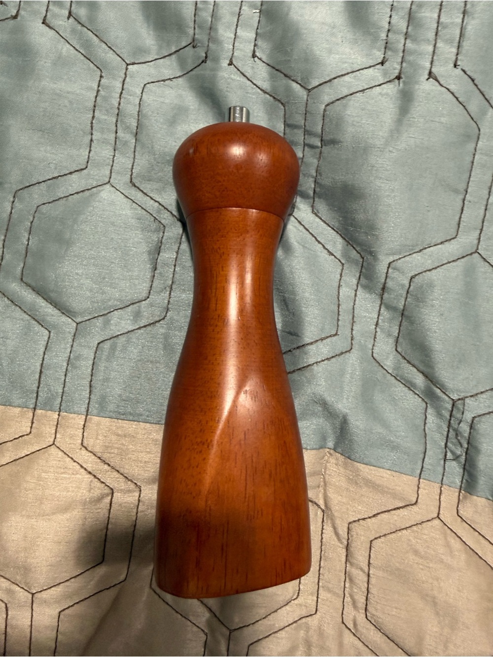 MCM Mr. Dudley Teak Wood Pepper Mill Grinder Mid Century Design 8" Single F41